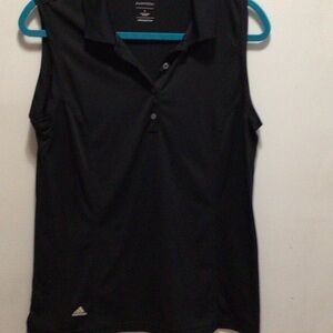 Adidas Black Performance Polo Top